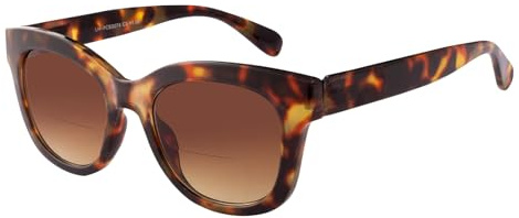 OKH Occhiali da sole bifocali da donna occhiali da lettura UV400 protezione occhiali da sole all'aperto occhiali da lettura con cerniera a molla, Tartaruga