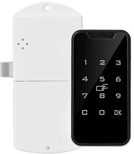 Serratura Elettronica per Armadio, Serratura Intelligente con Codice Numerico, Tastiera Touchscreen, per Cassetto e Porta Anteriore