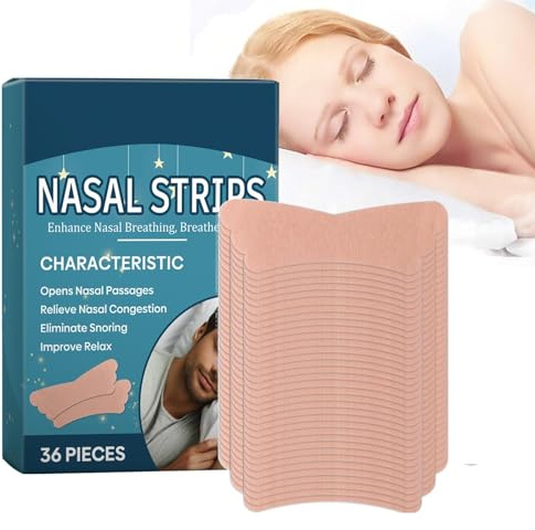 Tira para respirar nasal,Tiras nasales para respirar - 36 tiras nasales para - Tiras nasales de ventilación, tira nasal para mejor, tiras respiratorias alivian la congestión nasal debido