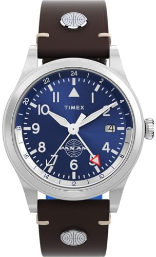 Timex Men Analogue Quartz Watch Waterbury GMT x Pan Am