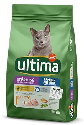 Ultima Pienso para Gatos Esterilizados Senior con Pollo - 10kg
