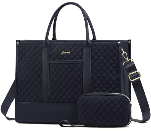 LOVEVOOK Laptop Handbags for Women 15.6 Inch, Ladies Large Work Tote Bag with with Adjustable Straps & Purse,Lightweight womens Shoulder Bag for Office Business School