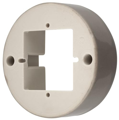 Cornice in porcellana retrò a 1 posto, serie PR1 grigio-beige