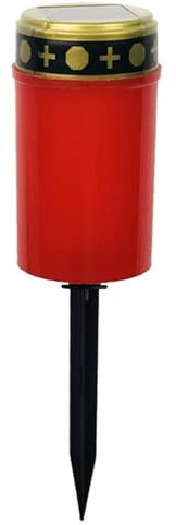 Luces de tumbas solares - lámpara conmemorativa del cementerio LED | Luz tributo a impermeable sin flama, linterna de recuerdo solar al aire libre, decoración de marcadores de tumbas de larga duración