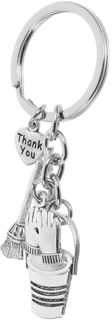 LIOOBO Porte-clés De Remerciement Ménage Seau Et Balai Plastique Léger Accessoire Personnel D’entretien Bureau Présent Reconnaissance