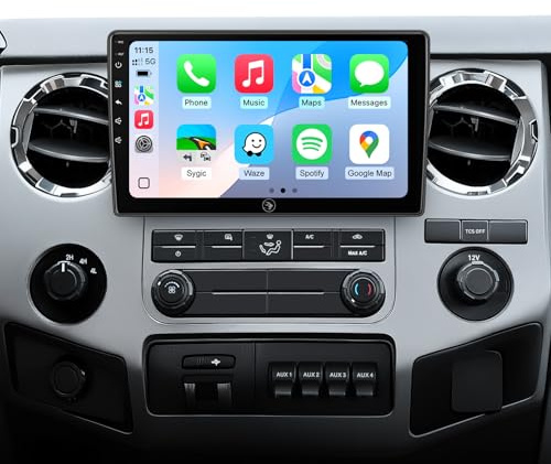 10 Inch for Ford F150 Radio 2004~2008 F250/F350/450/550 2008~2016 | Wireless CarPlay Android Auto | Plug and Play | 5G Wi-Fi/Bluetooth 5.0 | Touch Screen Car Stereo (10 Inch with Full Screen)