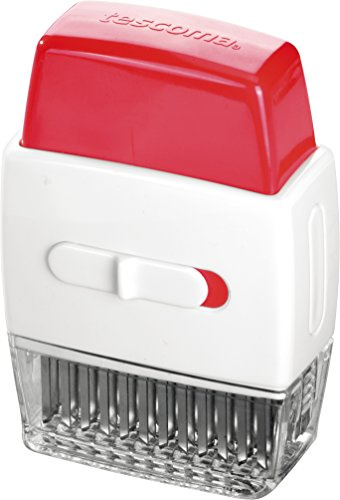 Tescoma 643890 Taglinervi, Acciaio Inossidabile, Bianco/Rosso, 22 x 13 x 4.1 cm