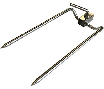 Stainless Steel Hog Roast BBQ Rotisserie Spit Fork - for 20mm Square Skewer