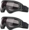 2 Stück Outdoor-Schutzbrillen, Gotyou Fahrradbrille Winddicht, Brille Winddicht Staubschutz Fliegerbrille, Schutzbrille Sanddichte Gläser, Tactical Schutzbrille, für Die Tägliche Freizeit, Surfen