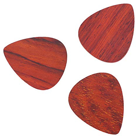Bnineteenteam 3 Stück Palisander Plektrum, Gitarre Holz Plektrum für akustische E-Gitarre Bass Musikinstrumentenzubehör Zubehör Für Musikinstrumente
