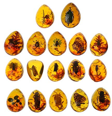 MISHITI Tiere Bernstein Schmetterling Insekten Stein Anhänger Halskette Edelstein für DIY Schmuck