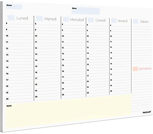 PACKLIST Personlig kalender ALE (italiensk kalender | A4)