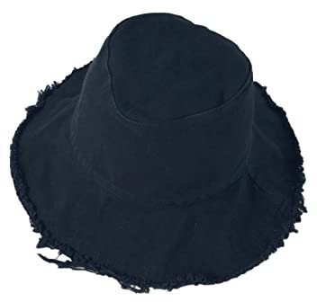 SUNTRADE Lässiger Sommerhut für Damen, Sonnenschutz, Strand, Urlaub, Reisezubehör, Schwarz , Einheitsgröße