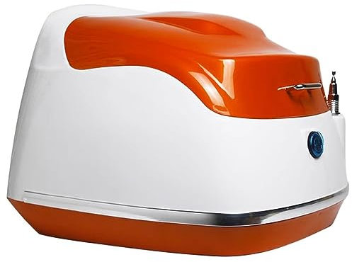 NILZA 35L Helmkoffer Motorradkoffer Motorrad Top Box Mit Armaturen Motorrad Topcase Großes Heckbox Für Motorrad/Motorcycle/Helm Top Case Weiß/schwarz (Size : I)