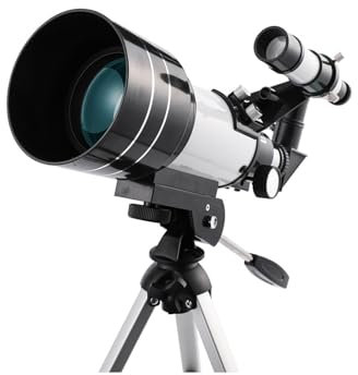 BijooT Astronomisches Refraktorteleskop, 70Mm Öffnung, 300Mm Brennweite, Für Vogelbeobachtung, Sternenbeobachtung Kindergeschenk