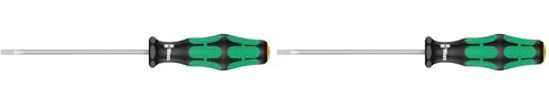 Wera 335 Schlitz-Schraubendreher - Elektrikerklinge, 0.6 x 3.5 x 100 mm, 05008015001 (Packung mit 2)