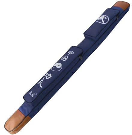 Chaoyilian Kampfsport-Waffen-Schwerttasche,Double Layer Tai Chi Schwerttaschen,Taiji Schwerttasche Doppellagige,Mit Mehreren Taschen,Einlagig,Multi Funktions,FüR Kampfsport-Schwerter-ZubehöRschwert