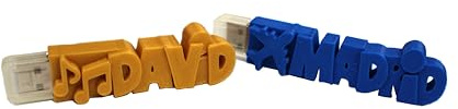 3DKOUPE - Clé USB Personnalisée avec Motif au Choix - 32 go / 64 go - USB 3.0 - Personnalisable avec Texte - 18 Couleurs au Choix - Conçu et fabriqué en Europe (64 go)