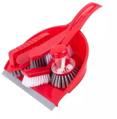 5pcs Cleaning Tools Set Home Dustpan Brush Sweeping Bathroom Kitchen Floor Scrubbing Dish Washer