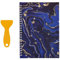 Sticker Book Collecting Album, Reusable Sticker Book with a Plastic Spatula for Collecting Stickers, Labels(A5, Blue)