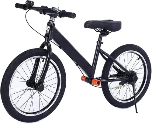 Laufrad, Laufrad für Erwachsene, mit Bremse/18-Zoll-Luftreifen/Fußstütze, großes Laufrad ohne Pedal, Schwarz, Einheitsgröße