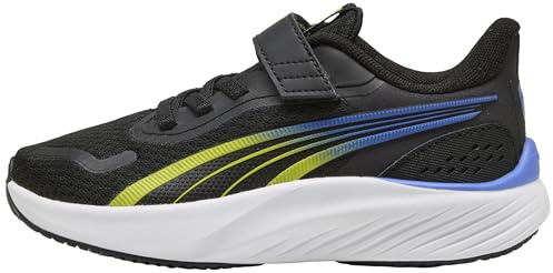 PUMA Pounce LITE AC+ PS sneakers, Black-Lime Smash-Royal Sapphire, 2,5 UK barn, Puma Black Lime Smash Royal Sapphire, 35 EU