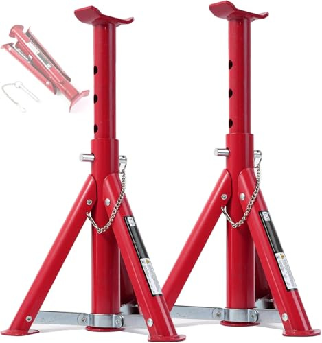 Juego de Dos caballetes Plegables de 2 toneladas (Cada uno) Caballetes de Emergencia