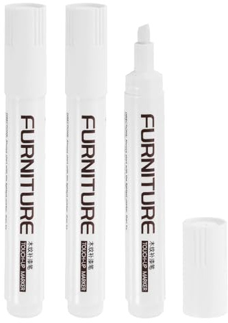 QUARKZMAN Mobili Pennarelli Ritocchi Kit Riparazione Mobili Stucco Stick Legno Pennarelli per Graffi Pavimento Legno Tavolo Mobili Laminato Cornici Bianco