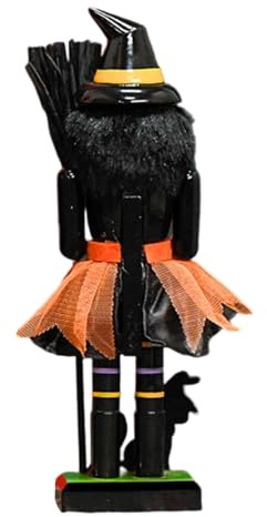 Cascanueces De Halloween - Cascanueces De Halloween Decor, Decoración De Colección Pintados A Mano De Madera, Colgantes Tradicionales Ramo De Avellana De Muñeco De Muñeco Para Niños Dec