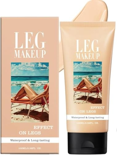 Leg Makeup Waterproof No Transfer Vein Cover up Makeup Cream - Full Coverage Body Concealer Tattoo Cover-Up makeup - Long Lasting leg Scar Cover up,Body Make-Up for Legs