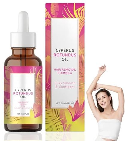 Premium Cyperus Rotundus Oil for Hair Removal,Natural Shaving Oil,Inhibits Hair Growth, Body Hair Reduction,Gentle Skin Solution for Body Hair Reduction,Anti Ingrown Hair,Ingrown Hair Treatment,60ML