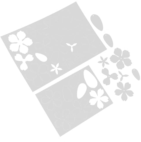 COHEALI 2 Stück Vorgeschnittene Schrumpffolie mit Lebendigem Begonien Blumenmuster Hitzeschrumpfendes Künstlerpapier für Selbstgemacht Schmuck Haarschmuck und Bastelprojekte