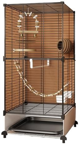 Flight Cage Luxury Villa Bird Cage for Parrots Complete New Type Birdhouse & Nest