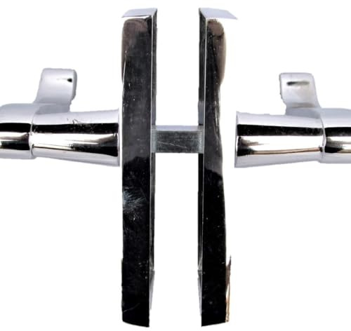 Discount Hardware UK Door Handles Internal Sets - Polished Chrome Door Handle for Modern Doors, House Design, Victorian Scroll 5 Pack - 118mm Long