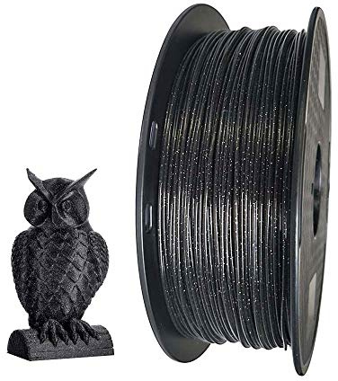 Marmor Schwarz PLA Filament 1,75mm 3D Drucker Filament 1KG Glitzernd Glänzend PLA Material Glitzer Schwarzer Himmel Gesprenkelt Glitzernd Galaxie CC3D