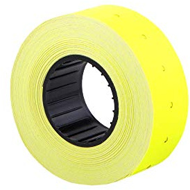 (10 Rollen) Gelb 21 x 12 mm farbiger Papieraufkleber Preis Pistole Pricemarker-Etiketten MX-5500