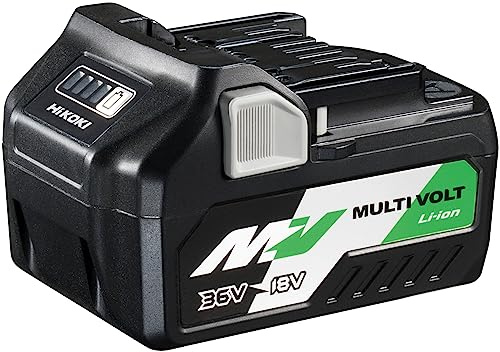 HiKOKI Multi Volt Akku BSL36A18 (18V 5.0 Ah / 36V 2.5 Ah Akku, Li-Ion, 4-Stufen-LED Ladestandskontrolle)