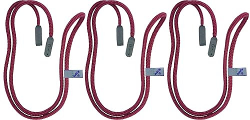 GoGrip Original - VALUE BUNDLE - Secure Glasses Cord - Spectacle and Spec Lanyard (Maroon x 3)
