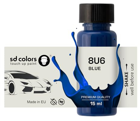 SD COLORS BLU 8U6 - Vernice per ritocchi, 15 ML, colore blu