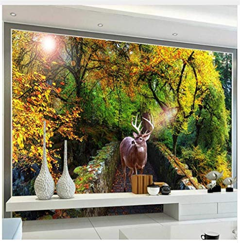 Papel tapiz Mural de pared 3D Papel tapiz textil clásico personalizado grande Foto Mural 3D Decoración del hogar Decoración de pared para comercio Hogar Dormitorio Sala de estar 400 cm x 280 cm (157,4