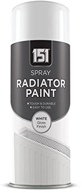 Swiss Signature 1 x 151 Radiator Multi-Purpose Spray Paint 200ml / 1x Pair of Disposable Gloves for Metal, Wood, Plastic, Walls, Aerosol Spray with Perfect Finish