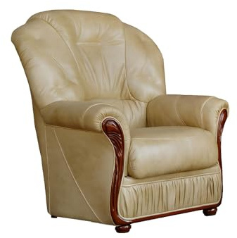 Vente-unique Daphne Sessel, 100% BÃ Â ÂÂ Ã Â ÂÂ ffelleder, Beige