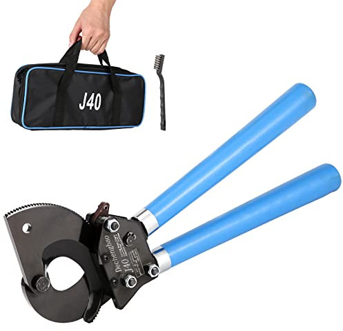 Ratschen-Kabelschneider, Dechengbao Bis zu 600 MCM (300 mm²) Ratschen-Kabelschneider, robust, zum Schneiden von gepanzertem Aluminium-Kupfer-Kabelschneider, Ratschenschneider