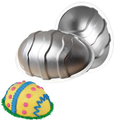Keepaty Easter Egg Mini Cake Pan Pie Mold, 4.4 Inch Cake Tin with Non Stick Coating Baking Molds Bakeware Tray for Easter Cake Chocolate Fondant Sweets Baking Mould