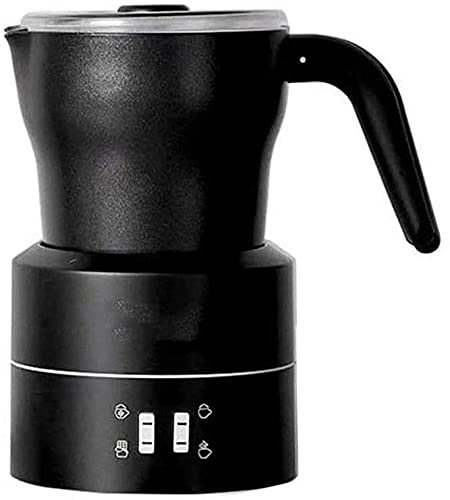 HMTE Milk Frother Electric Milk Steamer Coffee Frother Milk Frother Machine Automatic Milk Warmer and Foam Maker [4 Modes] 109(Color:Black) (Black)