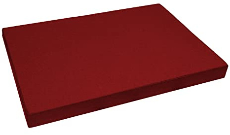 Garden Factory Bezug für Palettenkissen 120x80x10 Rot (ohne Füllung) Palettenkissenbezug Wasserabweisend In&Outdoor Sitzkissenbezug Rückenkissenbezug