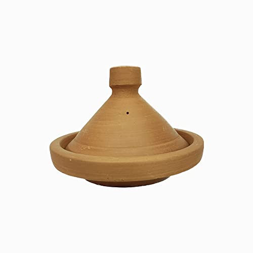 Tajine marocchina (pentola marocchina) in terracotta naturale non smaltata quindi non tossica cm 21 x 15 h circa