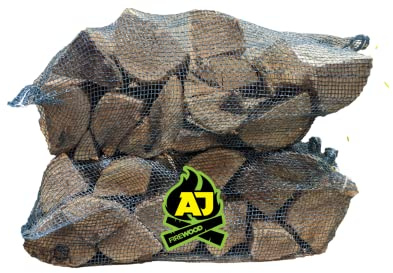 AJ Firewood 32L Quality British Kiln Dried Hardwood Firewood Log Nets - Under 20% Moisture (1)