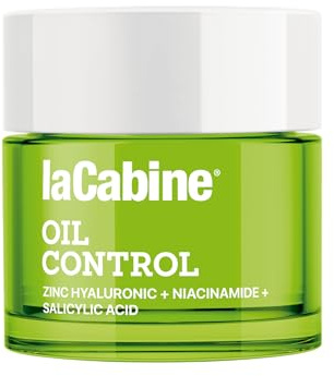 laCabine Crema Oil Control 50ml – Tratamiento Facial para Piel Grasa con Zinc, Niacinamida y Ácido Salicílico, Matificante, Reductor de Poros e Imperfecciones