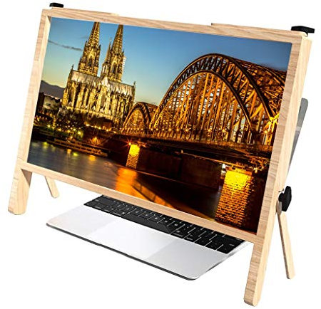 Magnifier 21 Inch Computer Screen Magnifier For Laptop,Video Monitor Magnifier Amplifier Holder For Phone Laptop, Ultra-Clear Projector Screen Reading Amplifier, Perfect For Seniors Gifts